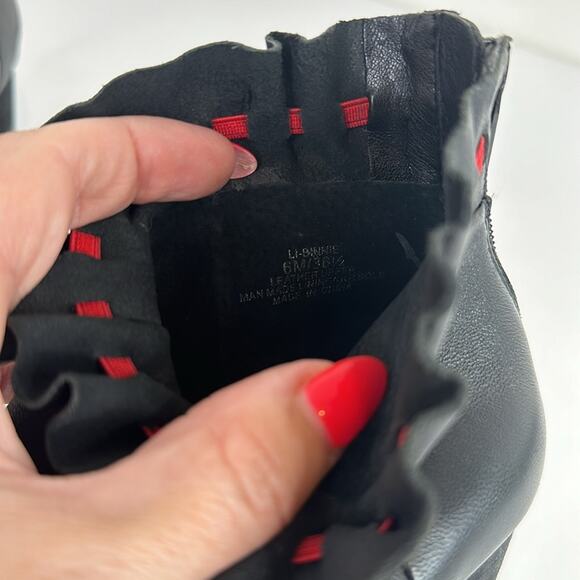 LORI GOLDSTEIN Black Collection Open Toe Ankle Booties With Ruching Detail Sz 6 - Picture 8 of 10